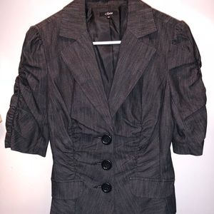 Charcoal 3 Button Blazer Jacket Size Medium